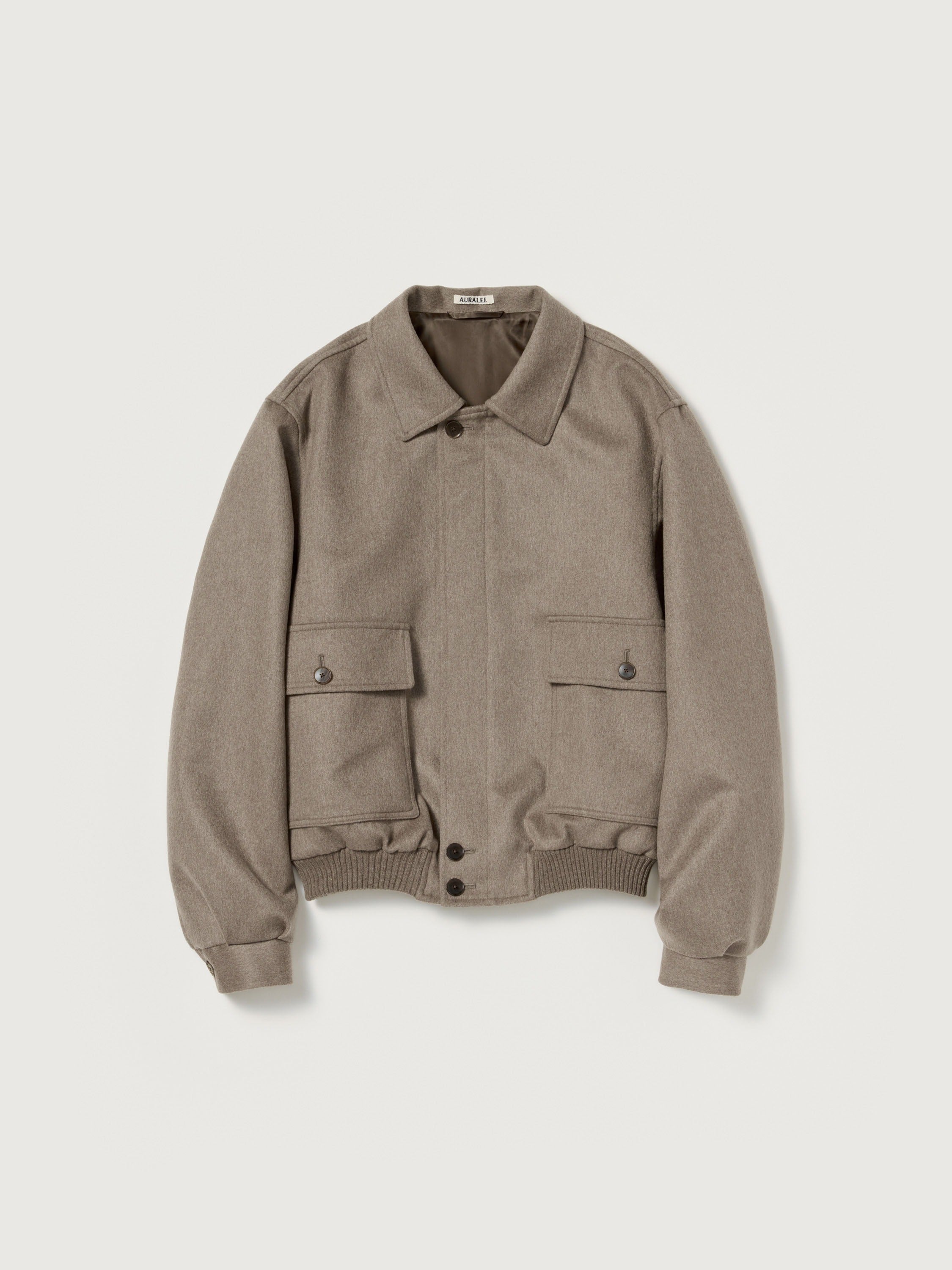 AURALEE 26AW CASHMERE MOLESKIN ZIP BLOUSON